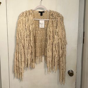 NWT Cream colored shaggy sweater. Forever 21. Size small. Never worn.